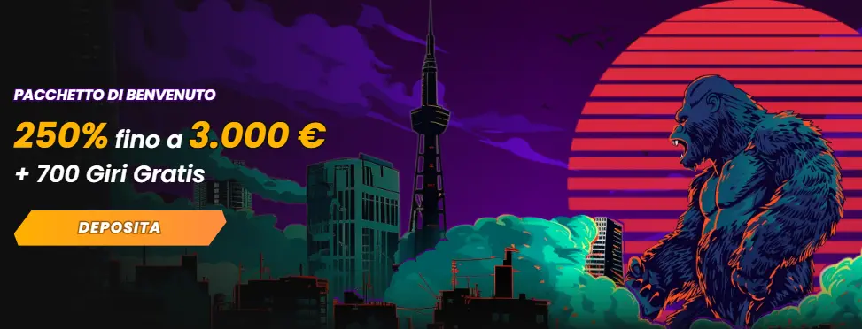 Pacchetto di benvenuto di Wild Tokyo Casino